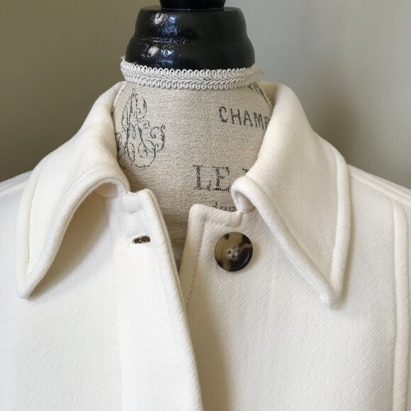 NWT JCREW Classic Lady Day Coat Womens 2 Cream Italian Cloth Wool BM964 Jacket - Picture 8 of 12